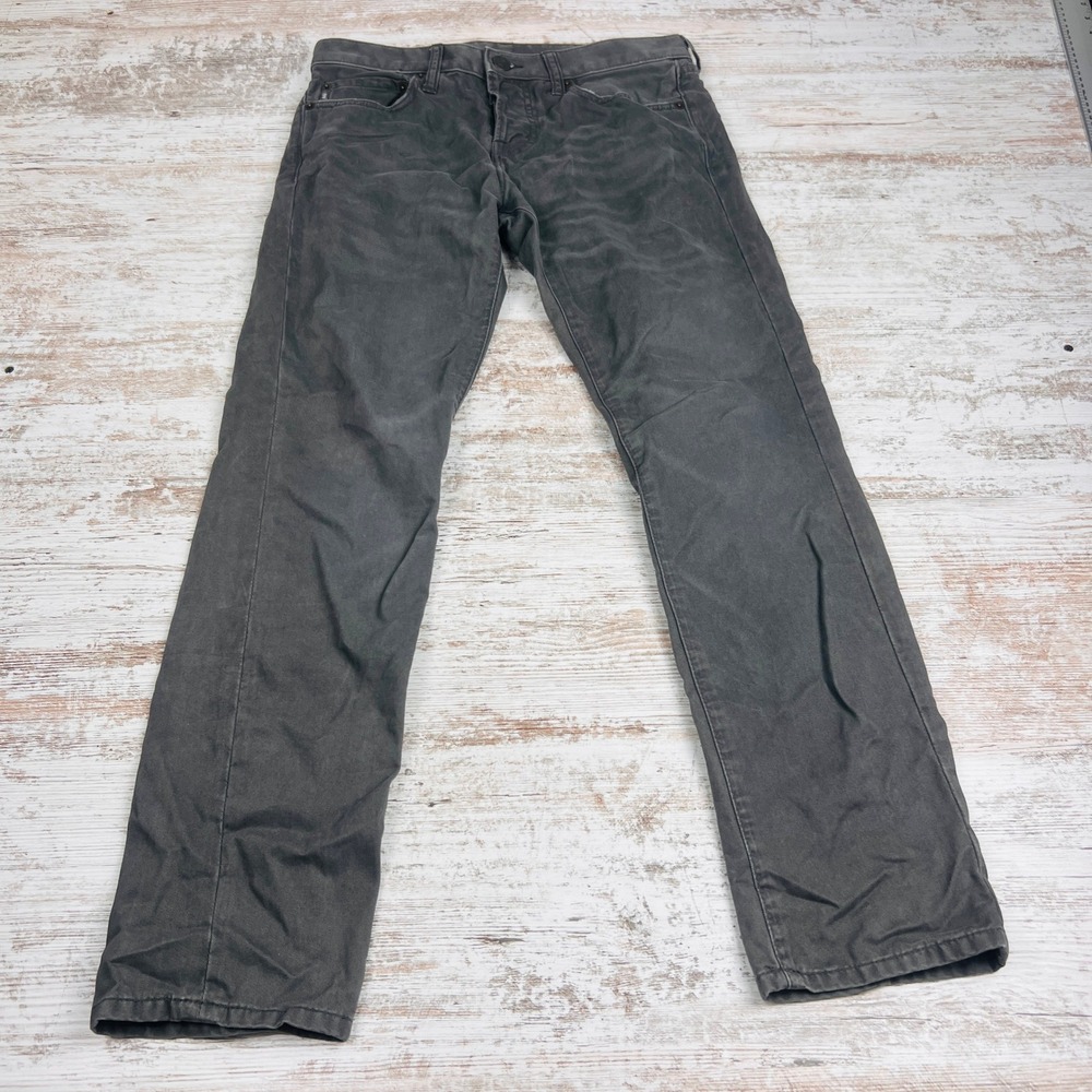 Abercrombie & Fitch Jeans Mens 29x30 Gray Straight Leg Faded Cotton Denim